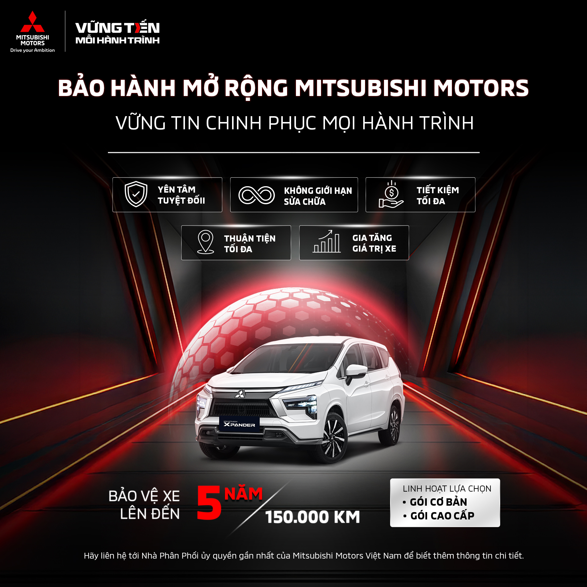 Xpander 2026 -bảo hành mở rộng